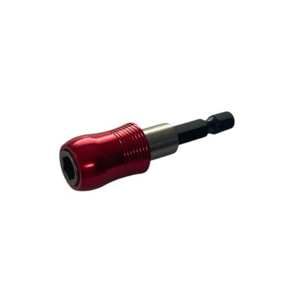 Адаптер для бит Quick Holder (фиксатор) красный 60мм магнитный 1/4 Novocraft