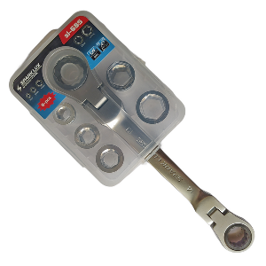 Ключ трещеточный в наборе SL-685 (8-117) с шарниром