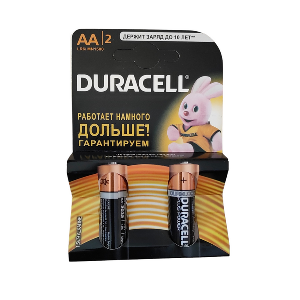Батарейка DURACELL AA (упак. 2шт) н/о