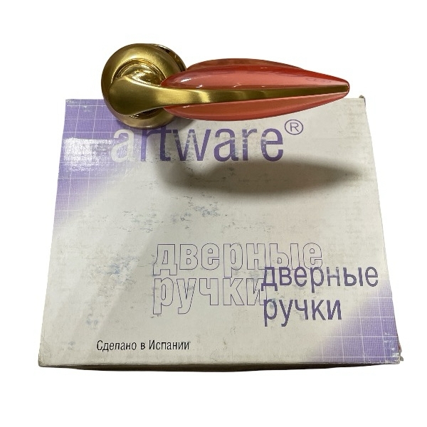 Ручка защелка Artware DH590 SB LIGHT RED CLASS CLEAR